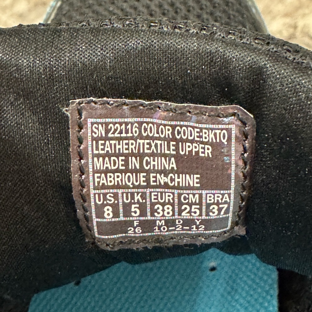 Skechers Black and Teal Dance Zumba Shoes - Picture 5 of 6
